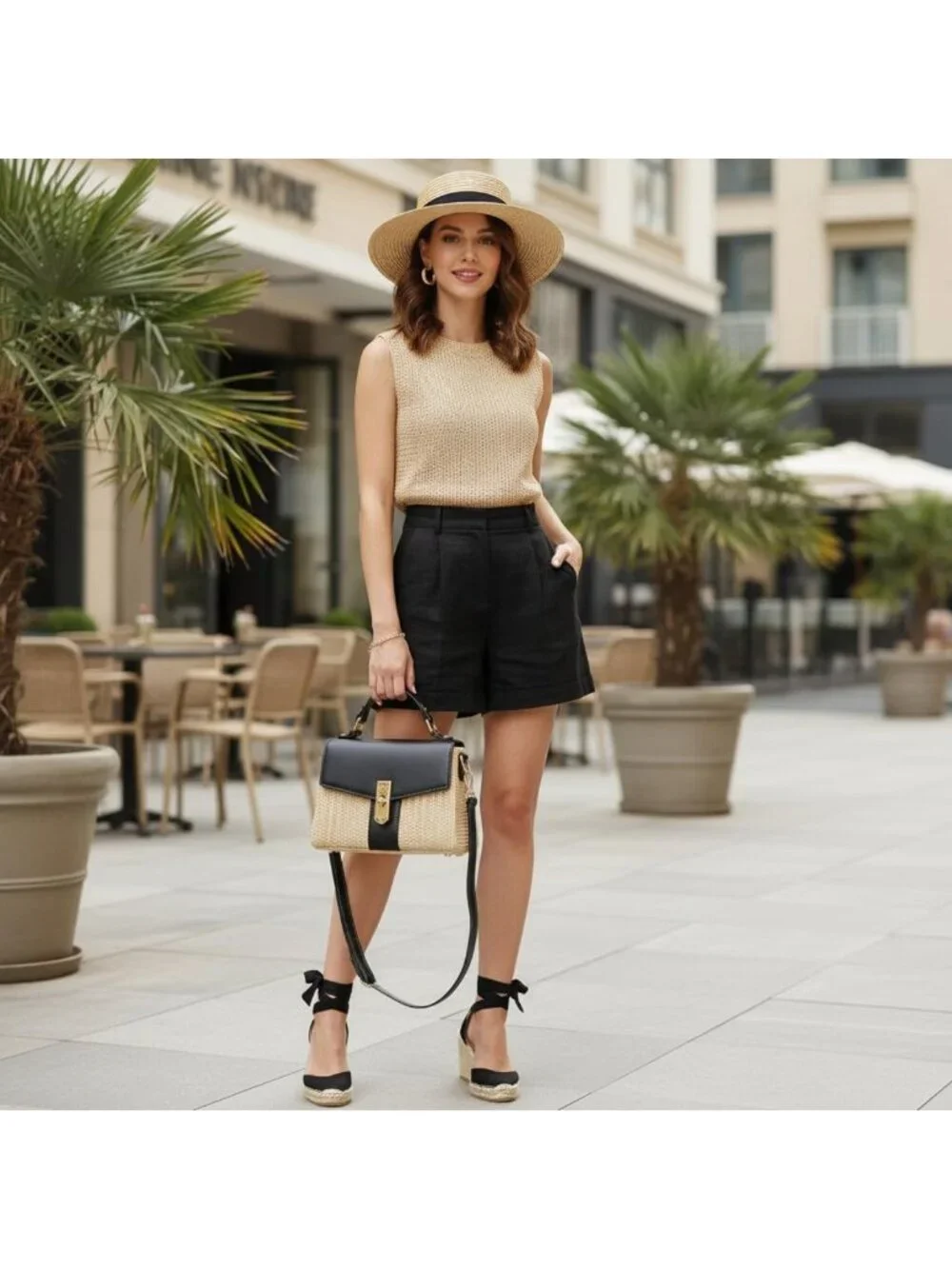 Stylish Summer Straw Woven Purse | Women's Beach Crossbody Handbag for Vacation